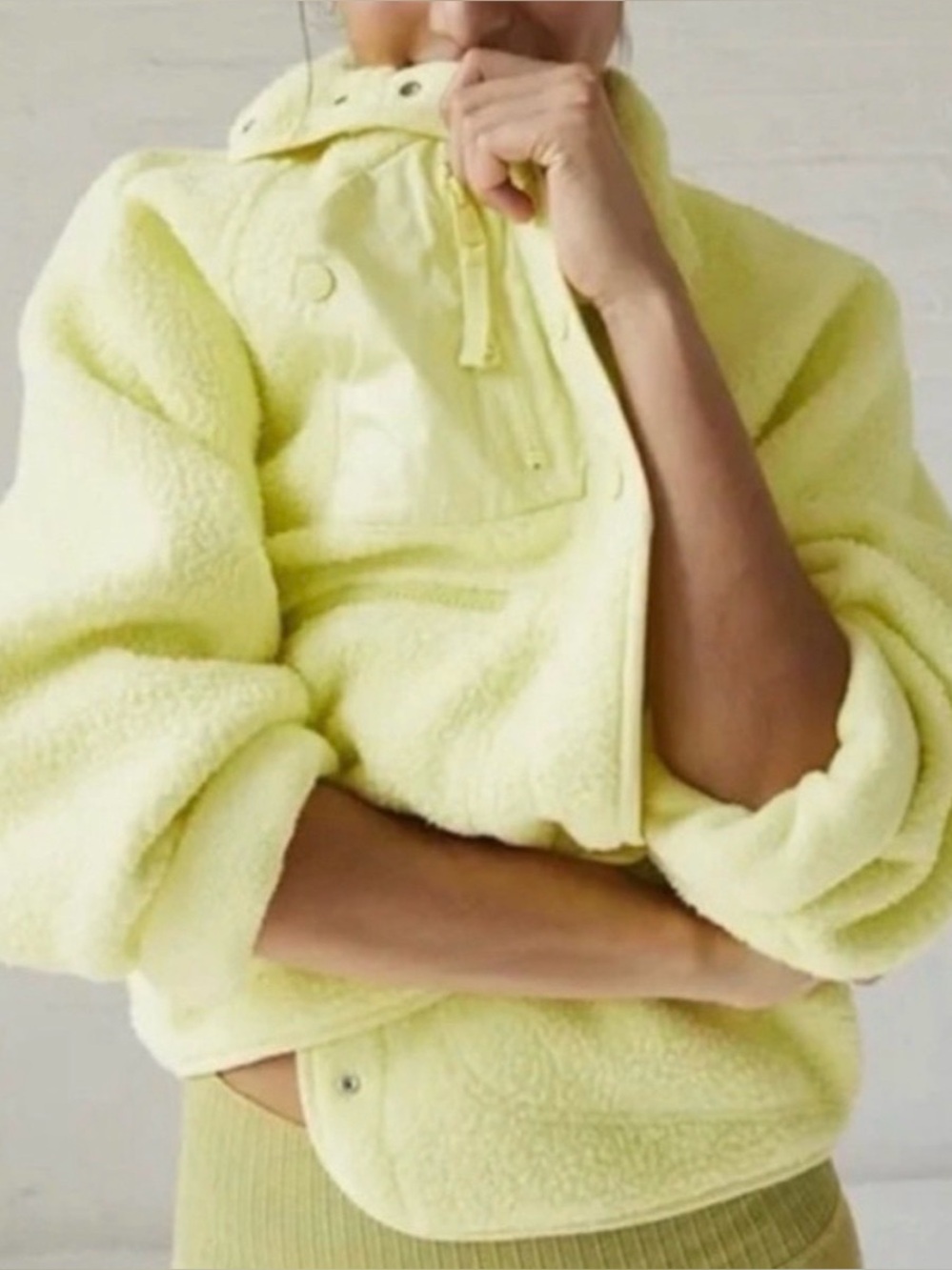 Free People Movement Hit The Slopes Fleece | Bright Yellow 🍋| Size Small